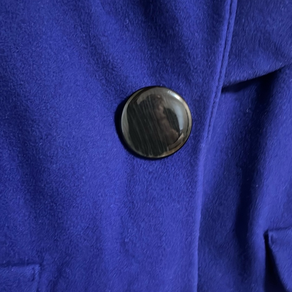 Laundry by Design coat women’s med/large purple wool fit & flare style old money - Picture 4 of 16